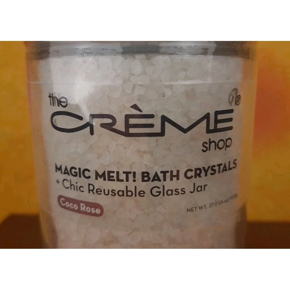 The Crème Shop Magic Melt Bath Crystals Coconut‎ Rose Disney Minnie Mouse 37oz